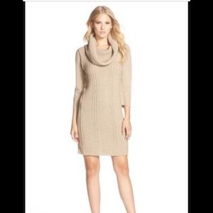 Vince Camuto Cowl Neck Sweater Shift Dress